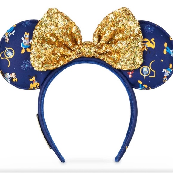 NWT Walt Disney World 50th Anniversary Minnie Mouse Headband by Loungefly - Picture 5 of 6